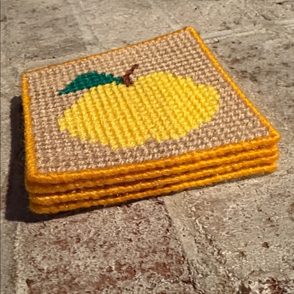 FREE w bundle of 2 *
+ Vintage Handmade Needlepoint Coaster Set - Picture 4 of 6